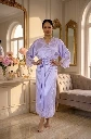 Kimono en soie Lilas