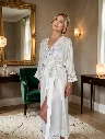 Kimono en soie Blanc