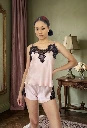 Pyjama en soie Rose