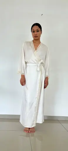 Déshabillé long  Blanc