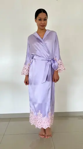 Déshabillé long Lilas